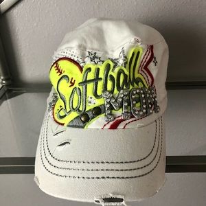 Women’s Leader Embroidered SoftBall Mom Cadet Hat